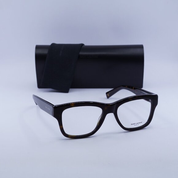 Final Price! Saint Laurent SL677 002 Havana Eyeglasses 54mm - Picture 1 of 11